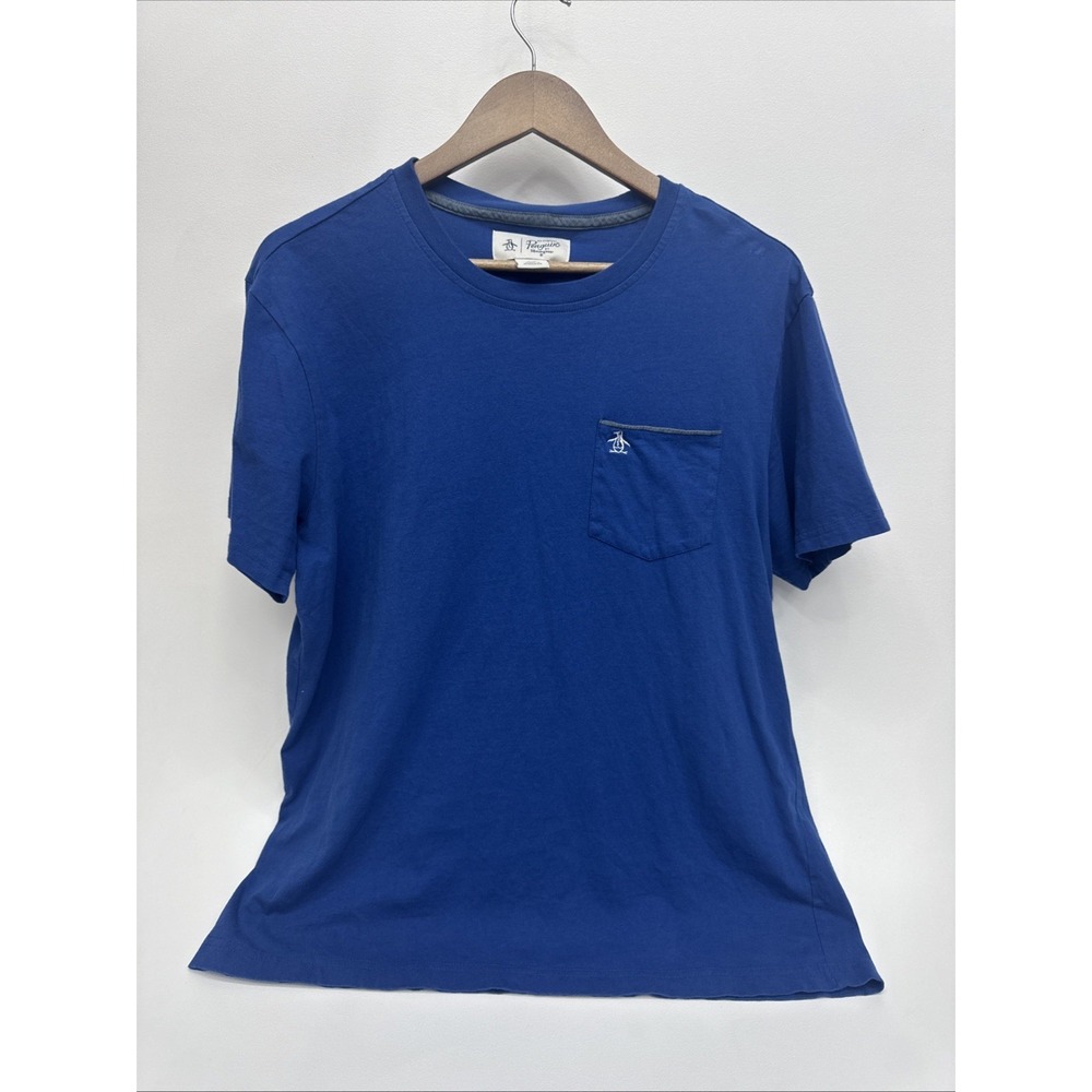 Penguin By Munsingwear Mens Tshirt- Size Large- Blue